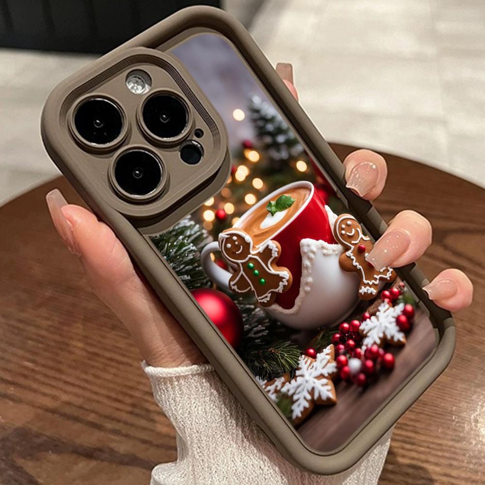 Sky Eye Ladder Soft Case for Samsung A06 A15 A25 A35 A55 A14 S23 S24 FE All Samsung Models Phone Cases Cover NY46 Christmas Santa Claus Christmas Tree