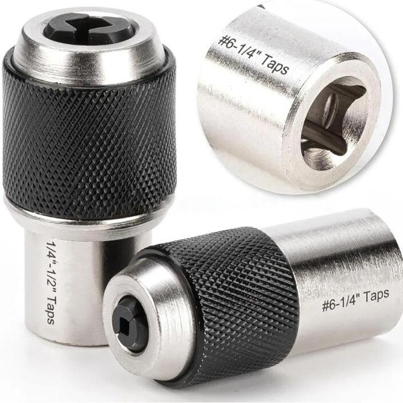 Adjustable Tap Socket Extraction Tool For Taps Reamers Screw Extractor 6-1/4 1/4-1/2in Drive Tap Socket For 3/8in Square Wrench