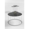 Coffee Table And Nesting Table Terra Silver White