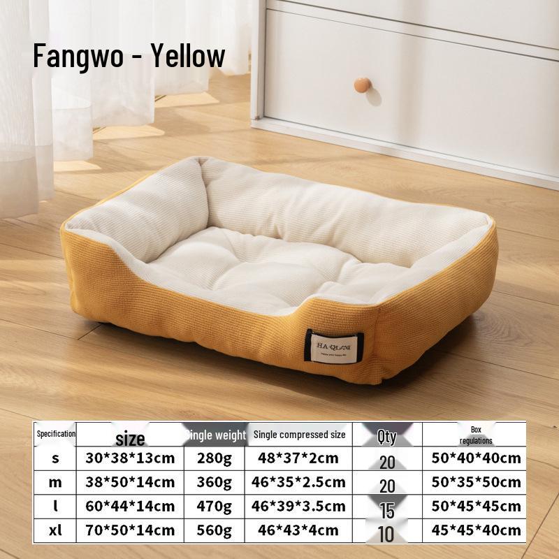 All-Season Warm Pet Bed for Small Dogs and Cats