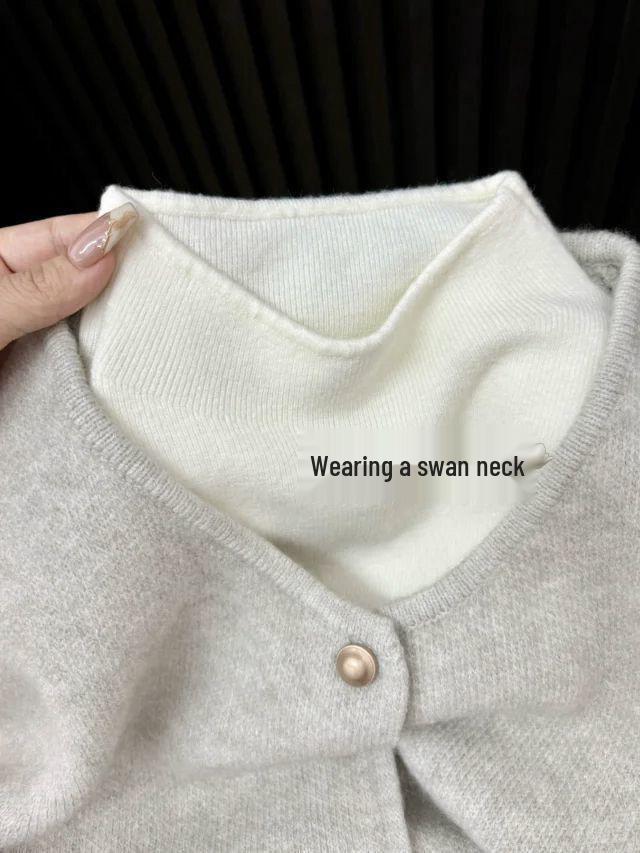 Korean Style Women's Slim Fit Semi-High Neck Sweater - Soft, Glutinous Knit Pullover for Autumn & Winter