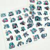 Anime Hatsune Miku Transparent Sticker Cartoon Peripheral Decorative Sticker Notebook Pen Mobile Phone Case Waterproof Stickers