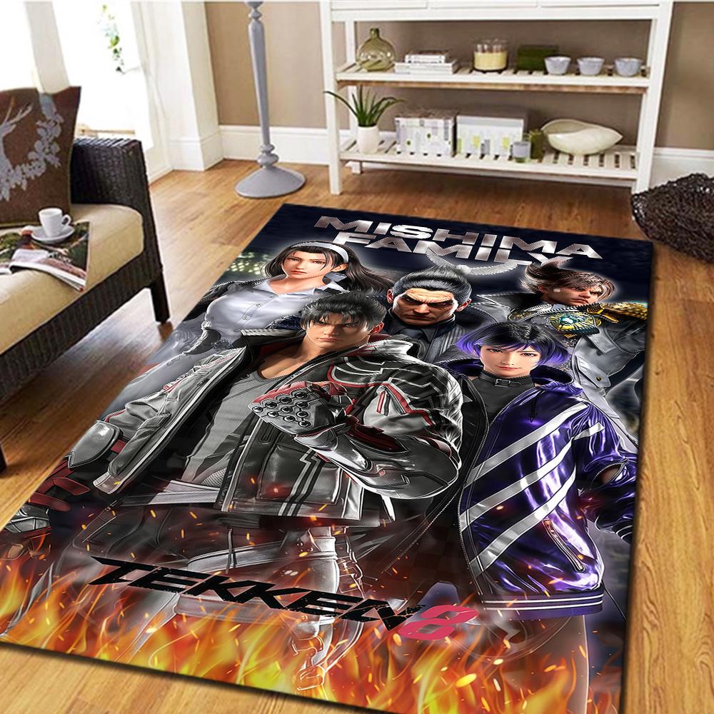 

Tekken Digital Printed Carpet, Home Decor Movie Mat, Bedroom Floor Rug, Living Room Play Mat -HYQ100 60x90cm
