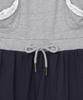 Baup Shirred Layered Pocket Dress [Melange Navy]