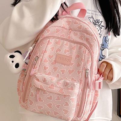 High-value Children's Spring Outing Research Backpack New Sweet Young Lady Cute Backpack