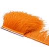1Meter Natural Fluffy Ostrich Feathers Trim 8-10Cm Red Ostrich Plumes Craft Ribbon For Wedding Dress Sewing Clothing Decoration