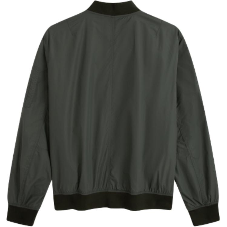 Calvin Klein Embroidered Square Logo Casual Baseball Jacket Men Jackets Green J323578-MRY