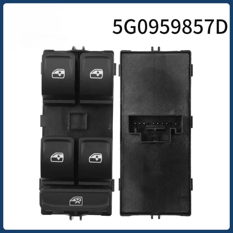 5G0959857D 5G0959857C For Seat Leon Chrome Master Window Lifter Switch For VW Golf MK7 Passat B8 Tiguan Touran
