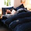 3pcs Duvet Cover Winter Warm Bedding Sets Double Quilt Cover King Twin Queen Size Bed Thick Flano Coral Fleece with Pillowscase