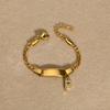 Stainless Steel Children'S Bracelet, Women'S Fashion 26 English Alphabet Jewelry, Simple Jewelry 798