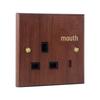 13A British Standard USB Switch Socket, Grey, Wall-Mounted, Multi-Function, One-Gang, Three-Hole Panel