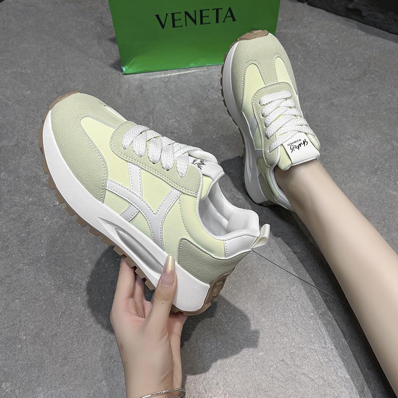 Platform-soled Forrest Gump Shoes Women's Autumn 2025 New Fashion Versatile Dad Shoes Heightening Sports Casual Shoes Casual Shoes