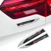 1pair Metal 3D Sports Auto Car Vehicle Front Fenders Decorative Emblem Sticker Badges Exterior Decals