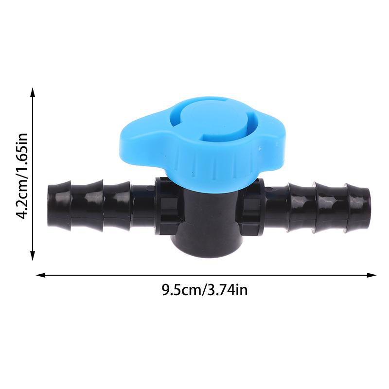 6Pcs 16Mm Drip Irrigation Barbed Valve Hose Valve Garden Tap Drip Irrigation Pipe Connectors Water Valve For Drip Or Sprinkler