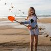 Children Beach Shovel 56cm Stainless Steel Pointed Shovel Toy Sand Snow Thickened Play House Beach Shovel Outdoor Toys Gift