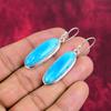 Blaue Türkis Handgemachte Edelstein Ohrringe, 925 Sterling Silber Antik Schmuck Ohrringe, Für Verlobungsgeschenk