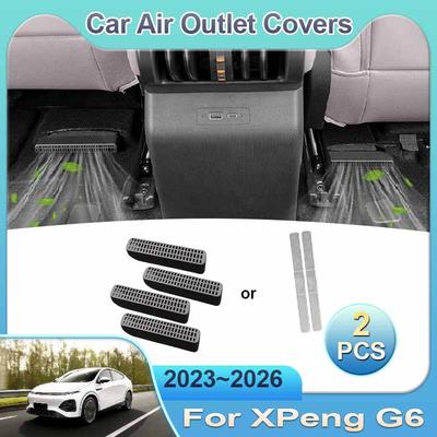 For XPeng G6 2025 2025 2025 2026 Air Outlet Cover Rear Under Seat Conditioner Vent Anti-blocking Grilles Car Auto Accessories