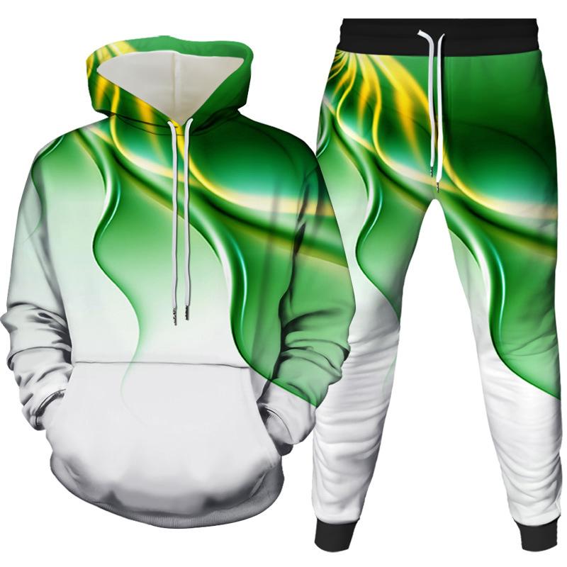 San Valentino Abbigliamento sportivo Donna Uomo 2 pezzi Set Sportswear  Felpa stampata Moda 3D Coppia Set tuta con cappuccio Pantaloni della tuta  Plus Size S-6XL acquista in modo economico — spedizione gratuita,