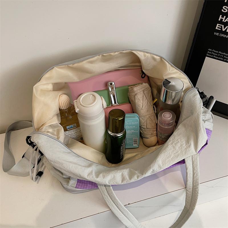 Large Capacity Short Distance Travel Bag Women's Lightweight Sports Fitness Bag Storage Luggage Bag