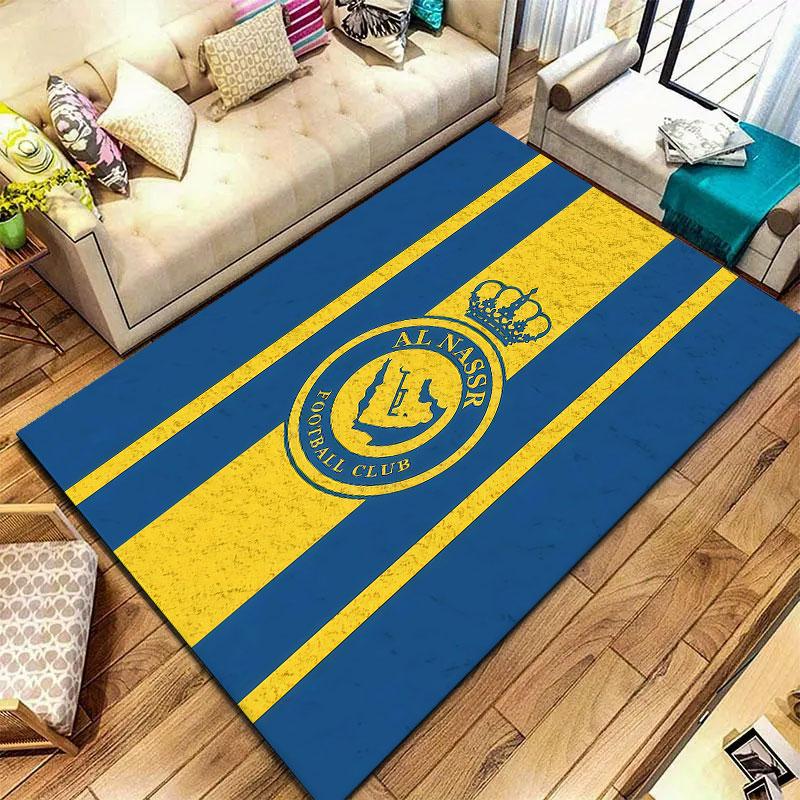 Al-Nassr FC Carpet Rug for Living Room Bedroom Home Sofa Decoration,Kids play Non-slip Floor Mat