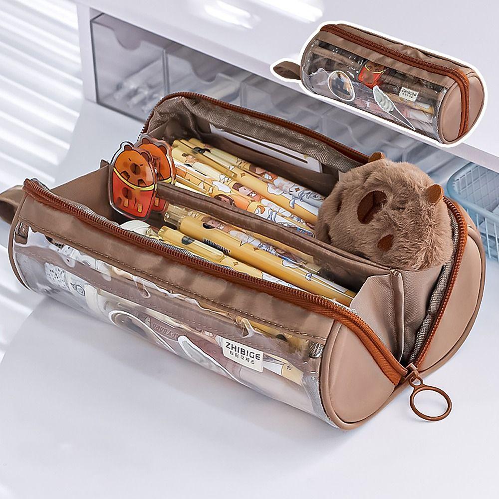 Round Pencil Case 8 LAYERS Stationery Organizer Special Design Pen Bag Student Gift