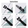 T-Type Magic Tape Cable Ties for Earphones, Data Cables, Organizers, and Network Cables with Back-to-Back Adhesive Straps.