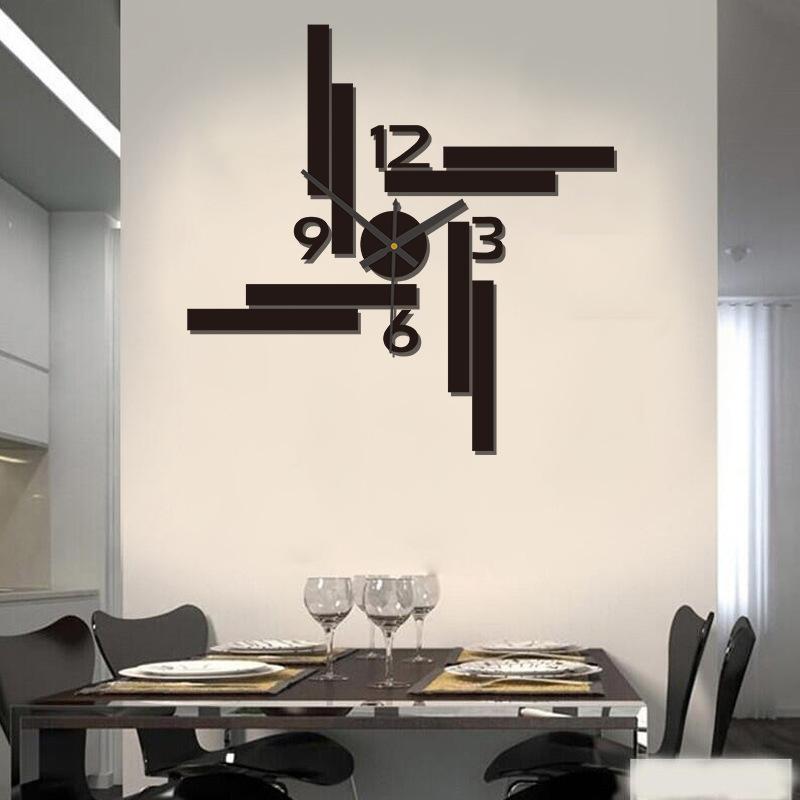 Акриловые Креативные Сделай Сам Настенные Часы Часы для Спальни Беспробивные Скандинавские Бесшумные Часы Декоративные Настенные Часы luminous