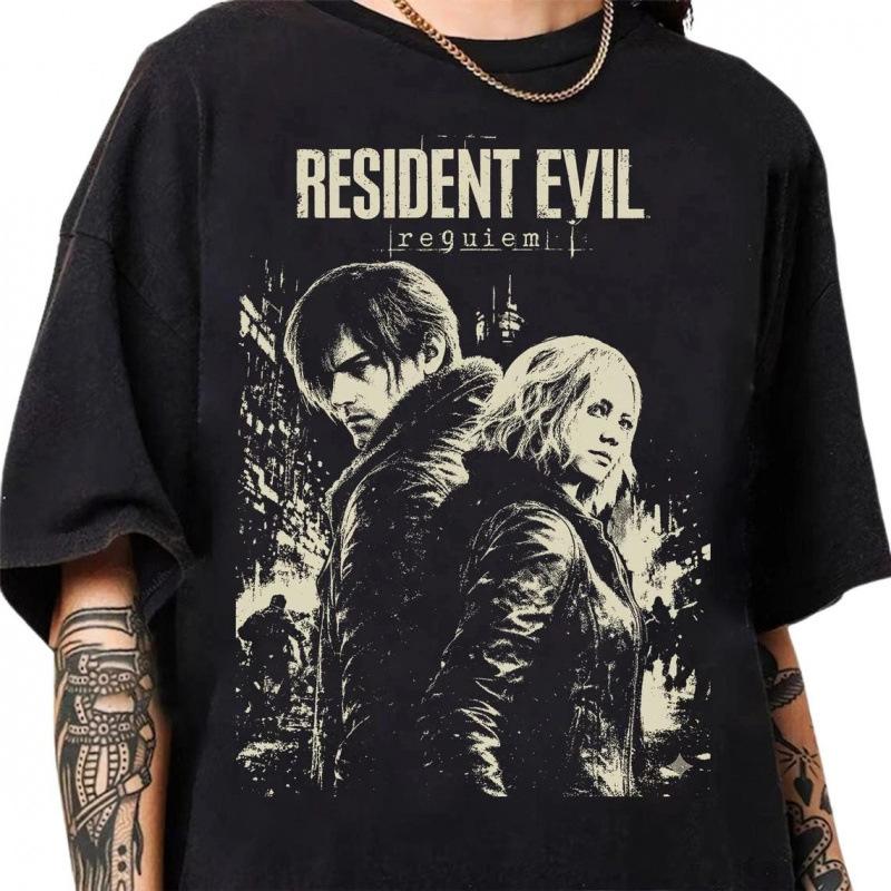 Retro Resident Evil Requiem T-shirt S
