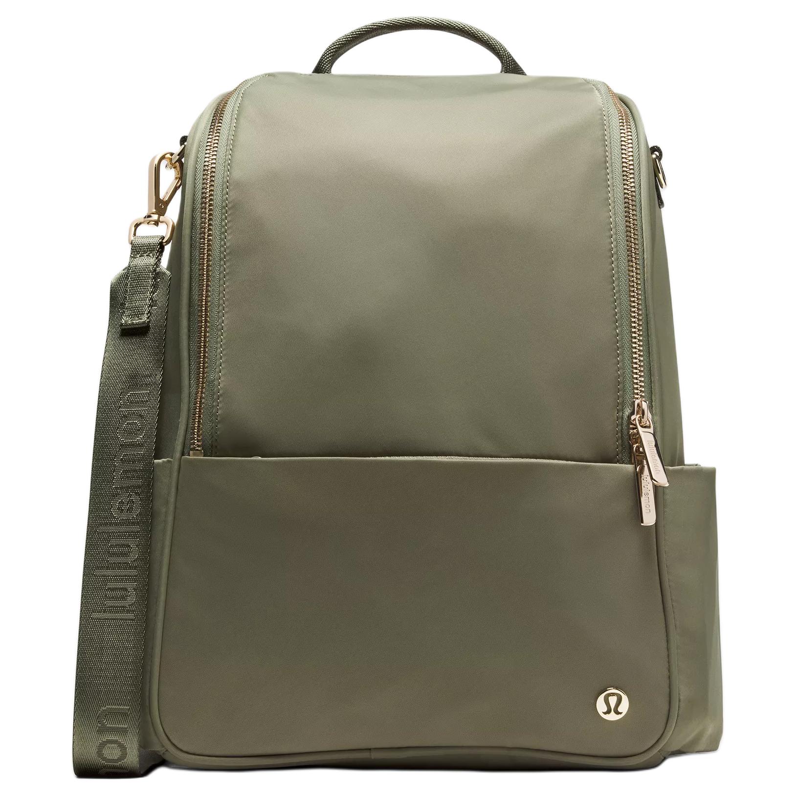 Lululemon City Essentials 10L Backpack With Brand Metal Logo Women Backpacks Laurel-Leaf LW9FQXS-062214 Laurel Leaf