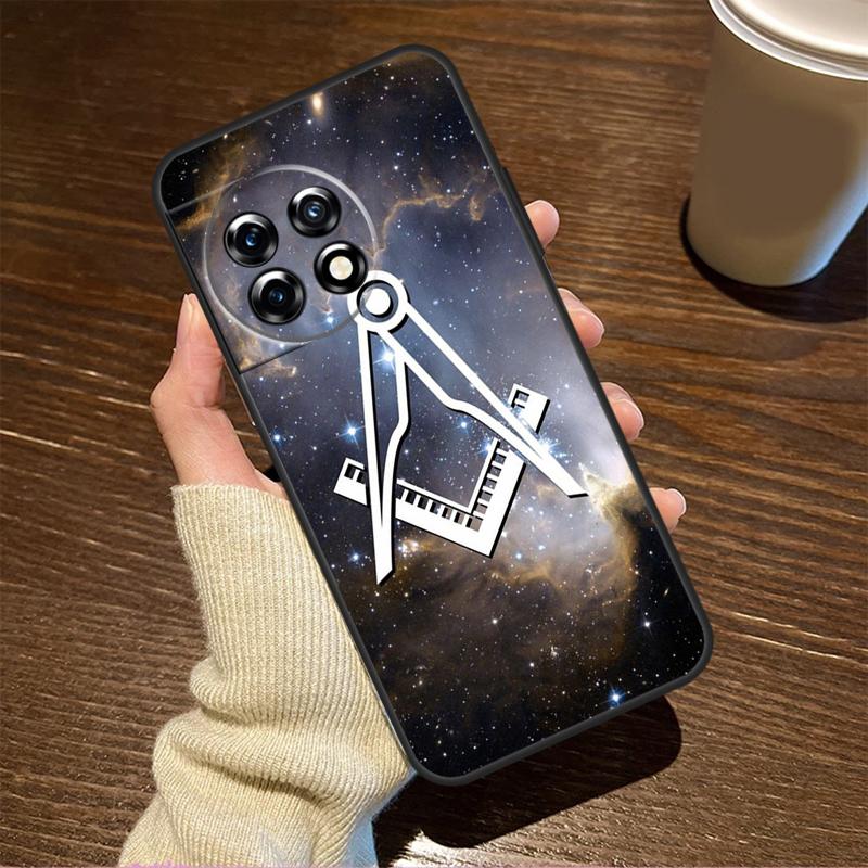Freemasonry Logo Symbol For OnePlus 15R 13 12 11 9 Pro 12R 13R 10T 13T Case For OnePlus Nord 5 CE 2 3 4 Lite N20 N30