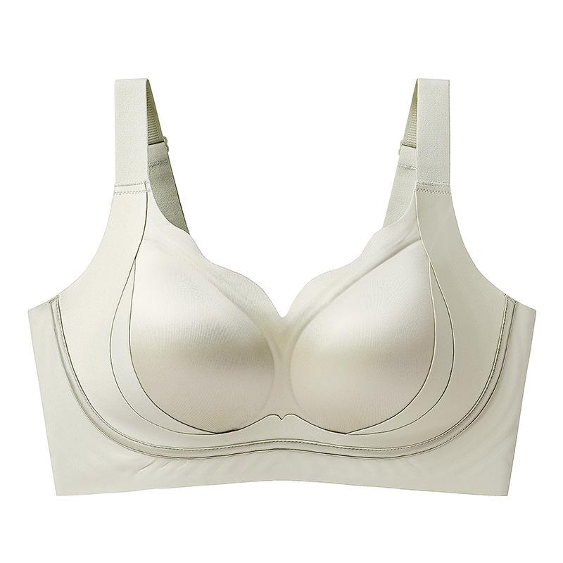 Traceless underwear, large breasts, small lifts, gathers, anti-sagging bras, comfortable adjustment, large size