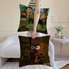 Brickleberry Cushion Cover Anti-dustmite Pillowcase Invisible Zipper Silky Short Plush Sofa Cushion Cover