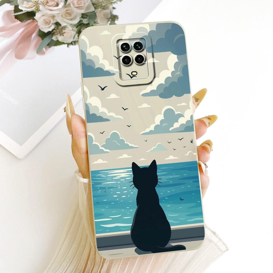 For Xiaomi Redmi Note 9 Pro Max Case Note 9S Cute Cat Cartoon Cover Shockproof Phone Case For Redmi Note 9 Pro Note9 S Soft Bags