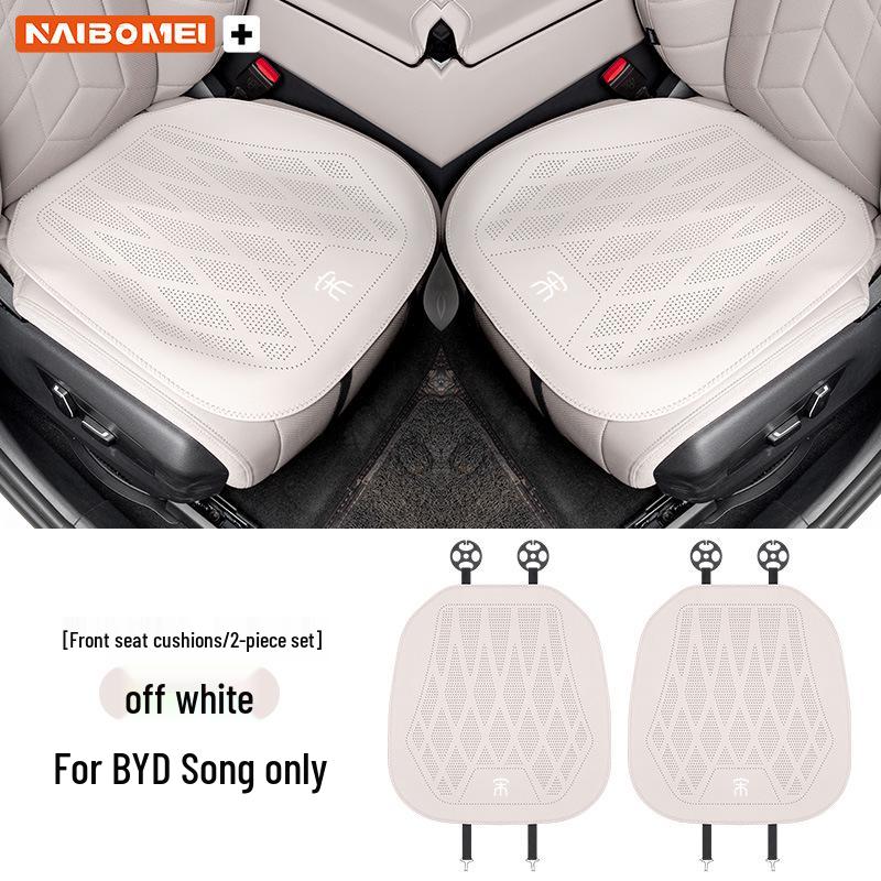BYD Song Pro/Plus Leather Seat Cushion Set: Universal All-Season Three-Piece Car Seat Cover.