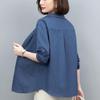 Casual Cotton Linen Long Sleeve Shirt for Women - 2024 Spring/Autumn Plus Size Fashion Loose Fit Top