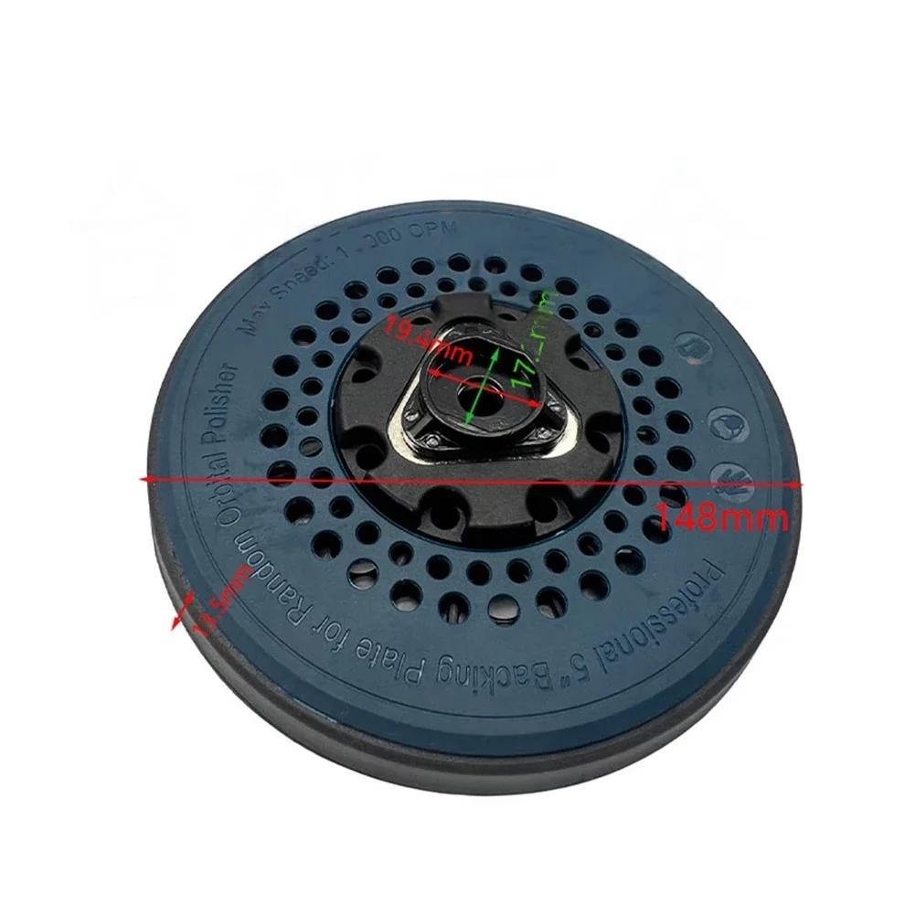 49 Holes Sanding Pad For Orbital Cooling Channels Hand Tool Set 49 Holes 5 Inch PU Material Pressure Resistance