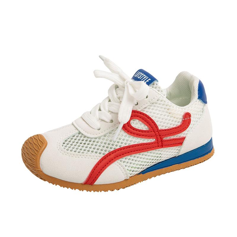 Children's Moral Training Shoes 2025 Spring and Summer Boys' Sports Shoes Casual Board Shoes Girls' Little White Shoes Soft Soles Baby Moral Traini