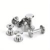20pcs Stainless Steel Binding Chicago Screws Studs Rivets Slotted Belt Screw for DIY Photo Album Desk Menu Fasteners 9.5mm cap