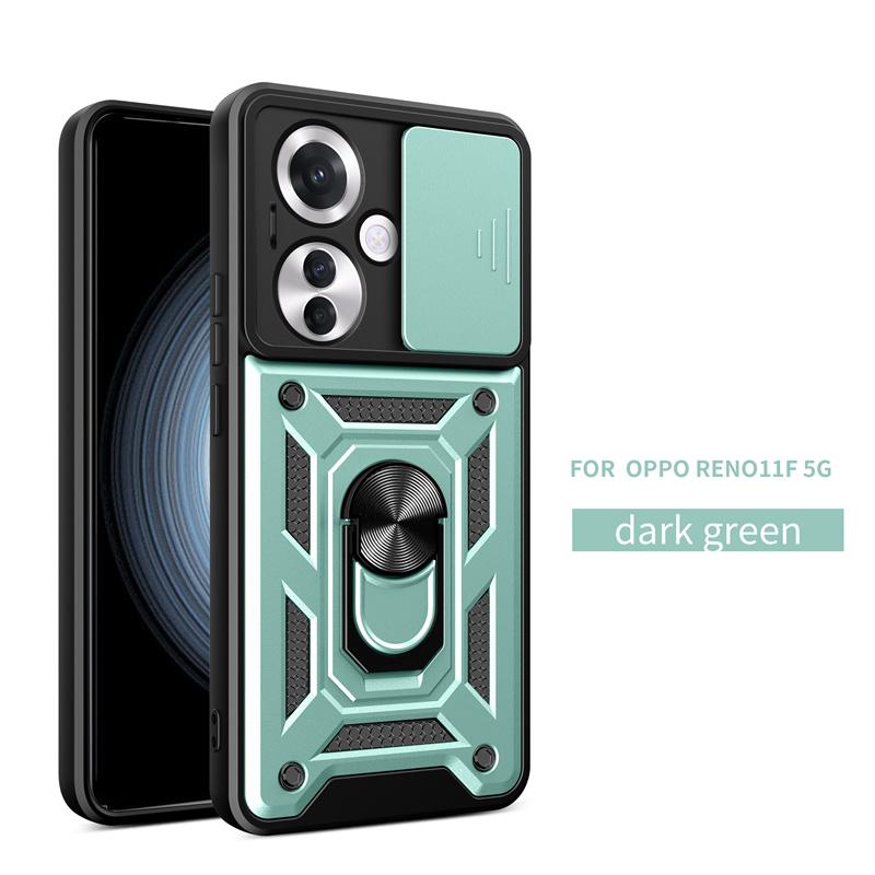 Coque de protection antichoc pour OPPO Reno11F 5G, étui coulissant pour objectif d'appareil photo, coque arrière pour OPPO Reno11F 5G