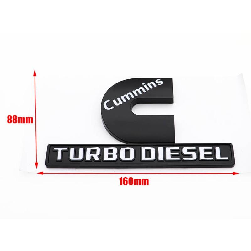 1 шт. Cummins Turbo Diesel ABS наклейка с логотипом на заднюю часть автомобиля, наклейка на задний бампер, заднюю дверь, багажник, эмблема на крыло, значок, аксессуары для стайлинга 5#