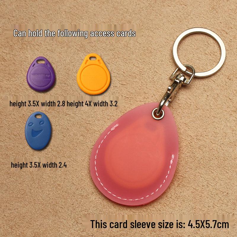 Transparenter tropfenförmiger Ausweishalter & Aufzugskartenhülle