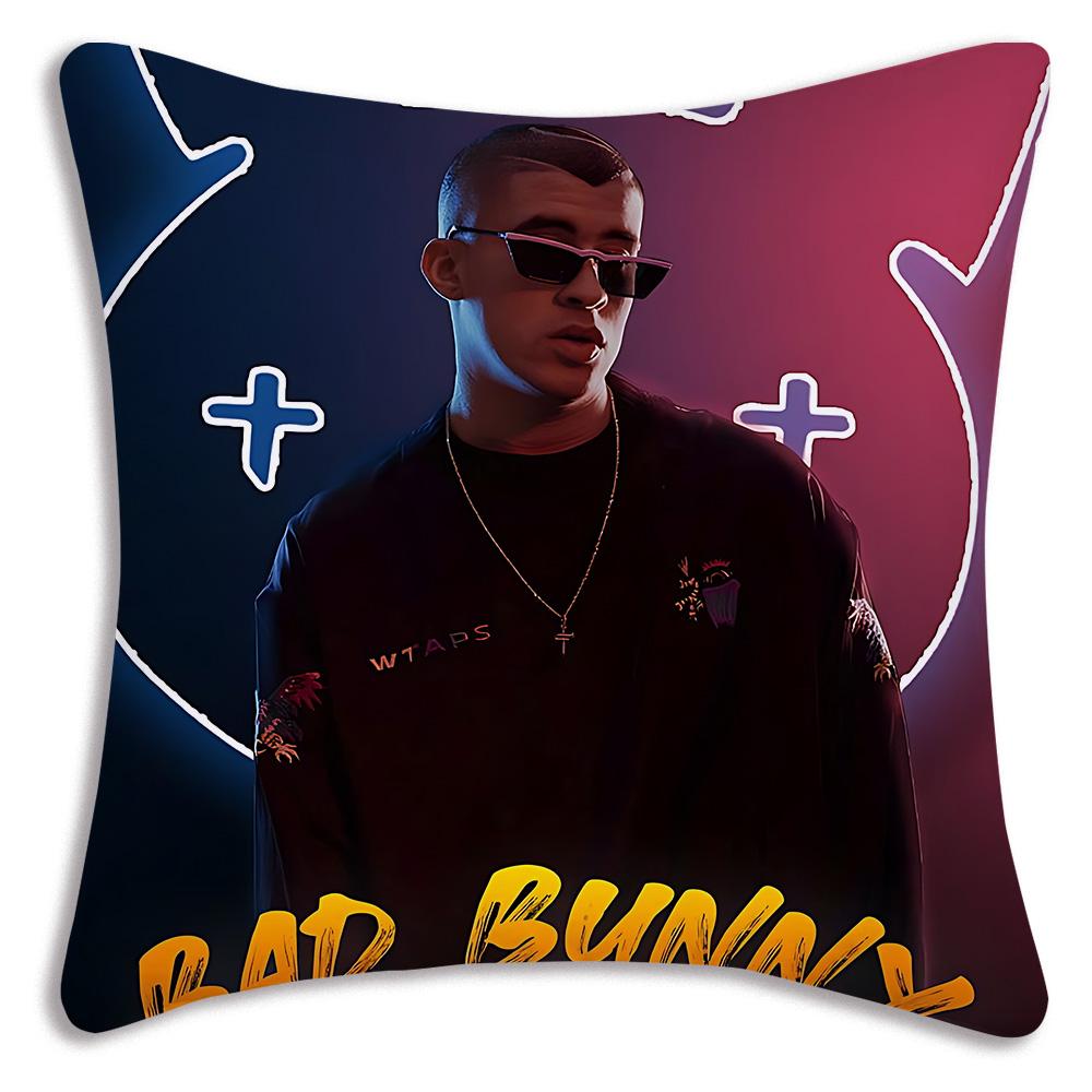 Fashion B-Bads B-Bunnys Art Pillow Covers Cartoon Sofa Decorative Home Double-sided Printing Short Plush Cute Cushion Cover