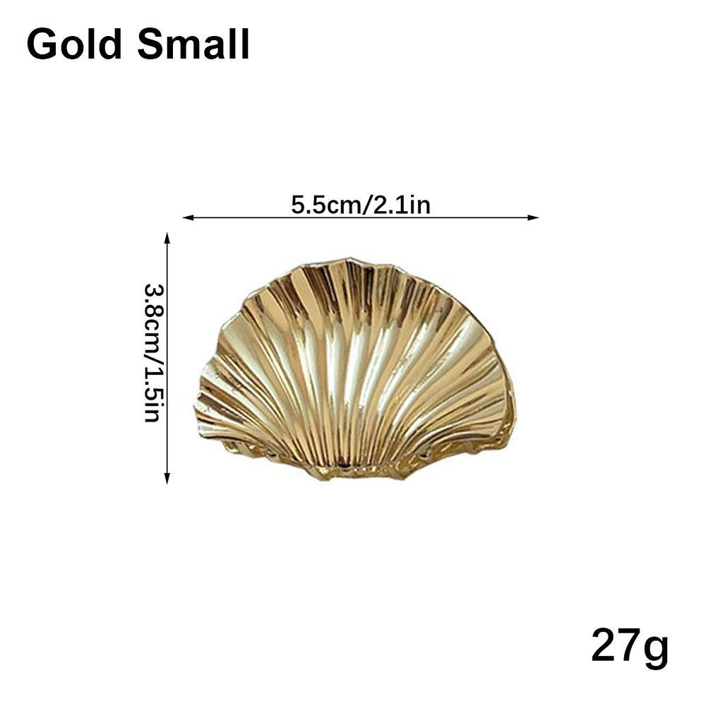 1Pcs New Punk Hair Claw Clip Metal Glossy Barrettes Hairpin Irregular Shell Shark Clip Hair Accessories