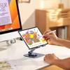 UGREEN Tablet Stand for Rotating Adjustable Portable Tablet Stand for Tablets from including iPad Gray iPad, 360° Base, Foldable, Height, Aluminum,