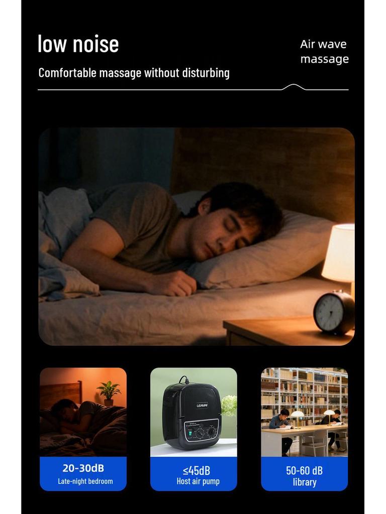 Six-Chamber Air Wave Leg Massager for Sports Recovery