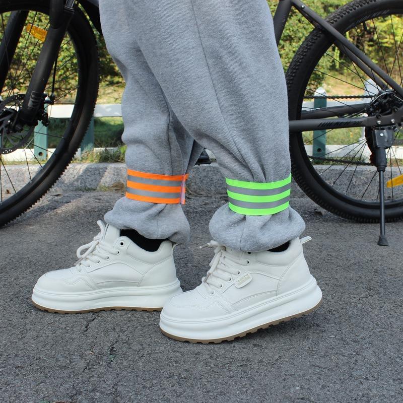 5pcs Cycling Reflective Leg Straps, Bicycle Belt Straps, Leg Straps Perfect Tool for Tightening and Rolling Up Trouser Legs