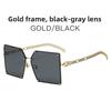 Summer Fashion Square Frame Sunglasses Chain With Uv400 Protection For Casual Wear