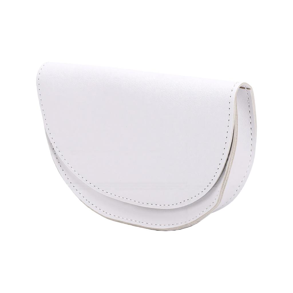 Rangefinder Waist Bag Half Moon Shaped Water Proof PU Leather Rangefinder Carrying Case with Adjustable Belt for Outdoor