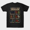 Herren Schwarzes Bedrucktes T-Shirt Drachenzähmen 16-Bit Version No-Cut Transferpapier Druck Baumwoll-T-Shirt