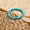 Charm Bracelets Daily Wear Personality Women's Turquoise Gifts Bohemian Vacation 1PC Festival Beaded Pendant Bracelet Vintage